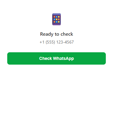 One-click WhatsApp verification button in Pipedrive